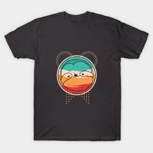 Funny Retro Sloth face T-Shirt